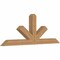 Ekena Millwork Saratoga Smooth Timber Gable Bracket, Western Red Cedar, 84"W x 31"H x 5 1/2"D x 5 1/2"F, 9/12 Pitch GBW084X31X0606SAR00SWR - alternate 3